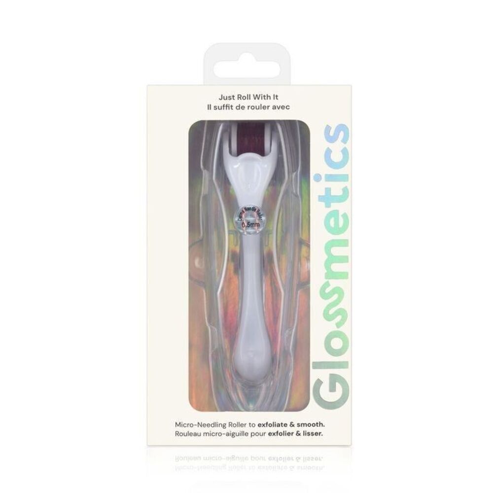 NWT Glossmetics Just Roll With It Mirco-Needling Derma Roller 0.5mm